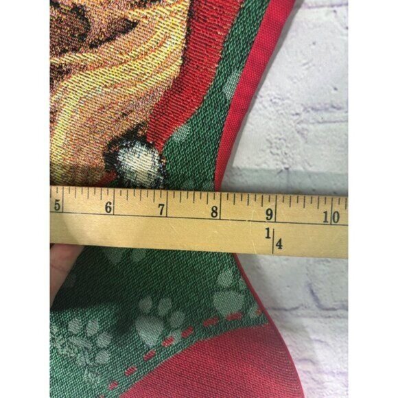 Yorkie Yorkshire Terrier Tapestry Christmas Stocking By Artist Linda Picken 19" - Picture 6 of 8